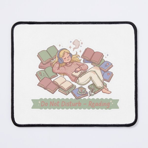 Item preview, Do Not Disturb Reading – Cozy BookTok Reader Aesthetic Book Lover Illustration designed and sold by SirensSageStone.