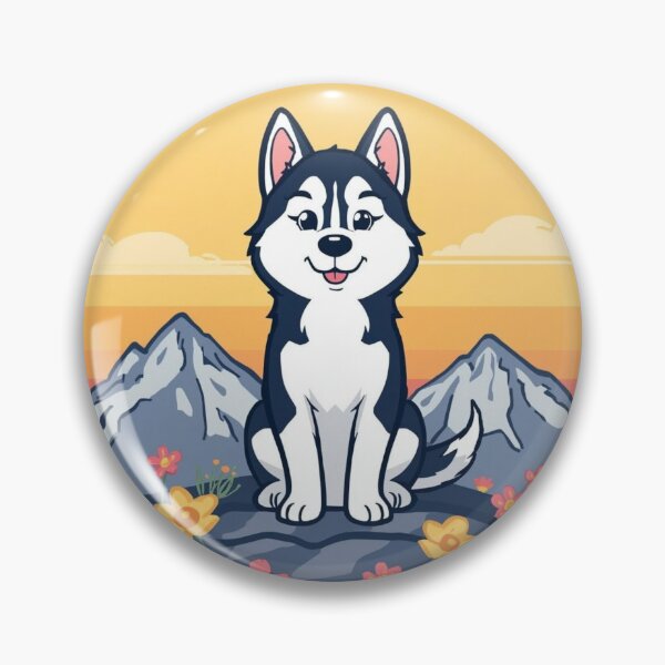 Item preview, Husky Mountain Sunset Flowerfield designed and sold by A-F-M.