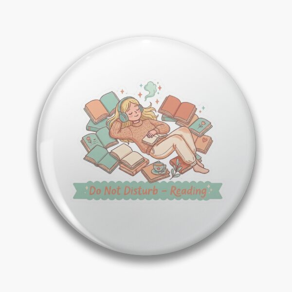 Item preview, Do Not Disturb Reading – Cozy Bibliophile Aesthetic BookTok Reader Illustration designed and sold by SirensSageStone.