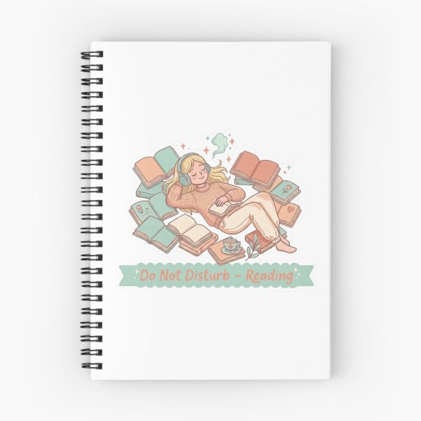 Item preview, Do Not Disturb Reading – Cozy Bibliophile Aesthetic BookTok Reader Illustration designed and sold by SirensSageStone.