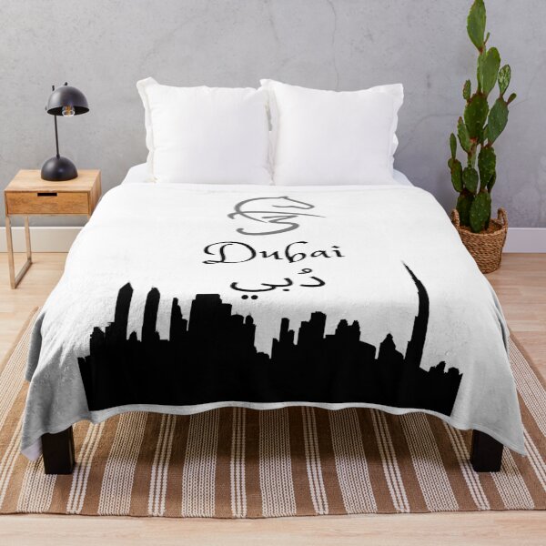 Artikelvorschau, Fza3, Fazza, Sheikh Fazza, Skyline-T-Shirt der Stadt Dubai, Dubai-Aufkleber entworfen und verkauft von MegaLife.