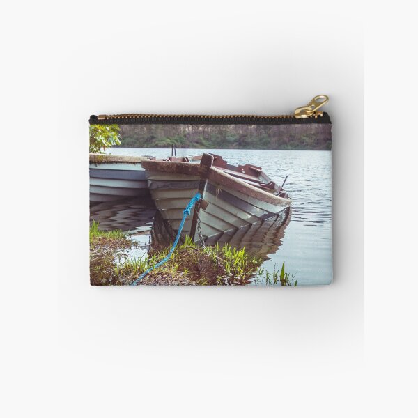Item preview, Anchored Rowboats on a Quiet Connemara Lake designed and sold by AshleyMobleyArt.