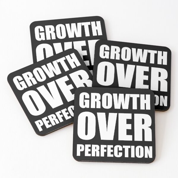 Item preview, Growth Over Perfection - Bold Inspirational Quote designed and sold by Vision Crafted.