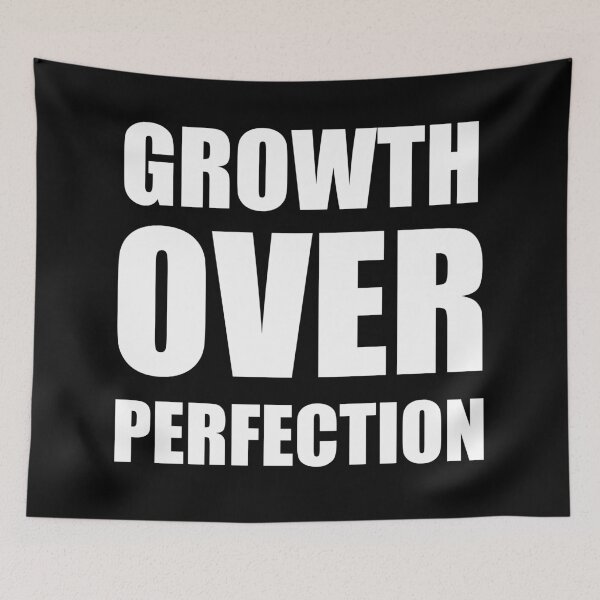 Item preview, Growth Over Perfection - Bold Inspirational Quote designed and sold by Vision Crafted.