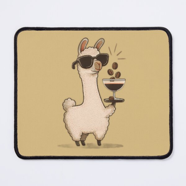 Item preview, Espresso Martini Alpaca – Coffee Beans “Barista” Sunglasses Cartoon designed and sold by Beachy Beasts.