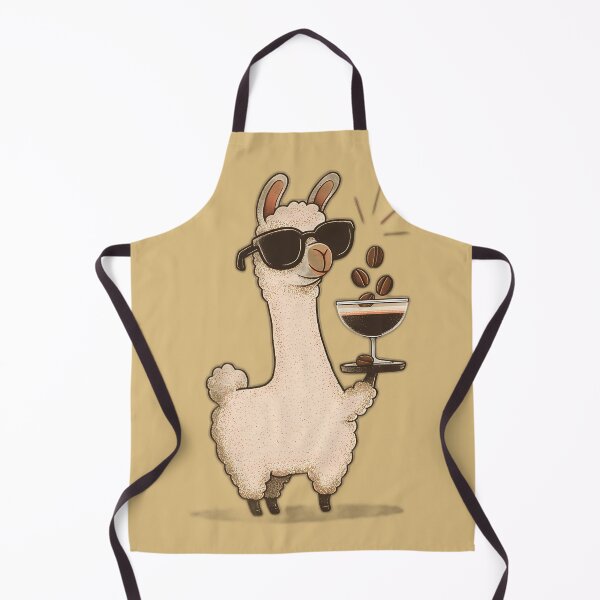 Item preview, Espresso Martini Alpaca – Coffee Beans “Barista” Sunglasses Cartoon designed and sold by Beachy Beasts.