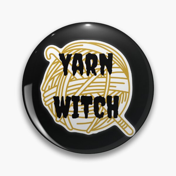 Item preview, Yarn Witch Sticker – Golden Yarn Witchcore Design designed and sold by ArtyWares.