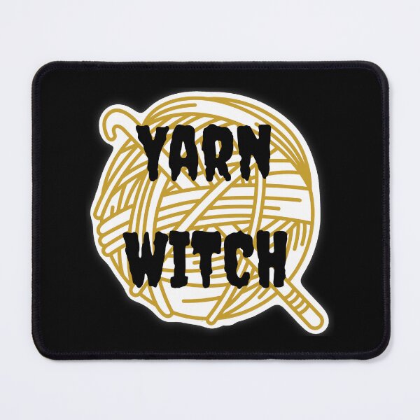 Item preview, Yarn Witch Sticker – Golden Yarn Witchcore Design designed and sold by ArtyWares.