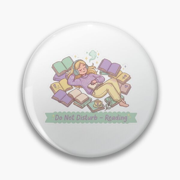 Item preview, Do Not Disturb Reading – Introvert Reader Cozy BookTok Book Lover Illustration designed and sold by SirensSageStone.