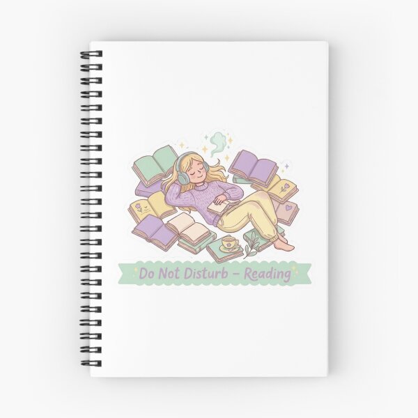 Item preview, Do Not Disturb Reading – Introvert Reader Cozy BookTok Book Lover Illustration designed and sold by SirensSageStone.