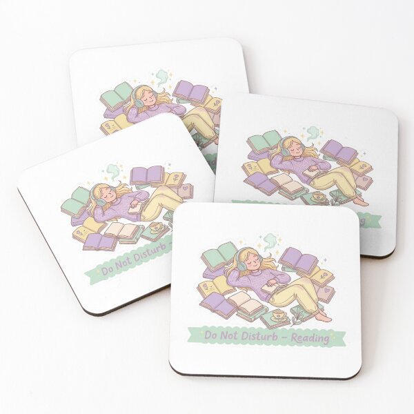 Item preview, Do Not Disturb Reading – Introvert Reader Cozy BookTok Book Lover Illustration designed and sold by SirensSageStone.