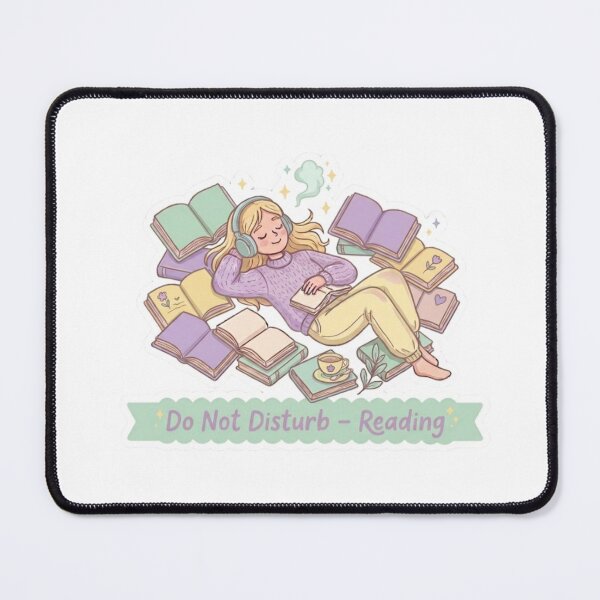 Item preview, Do Not Disturb Reading – Introvert Reader Cozy BookTok Book Lover Illustration designed and sold by SirensSageStone.