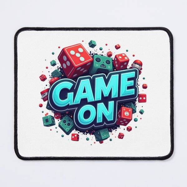 Item preview, Title Game On Vibrant Dice Gaming Illustration designed and sold by Posiheal26.