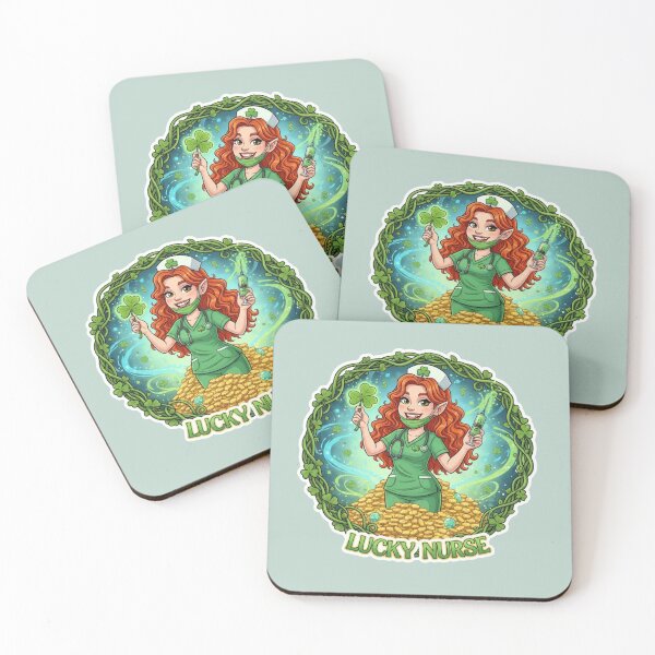 Item preview, Lucky Nurse St Patrick Day Medical Print designed and sold by med-lavender-ee.