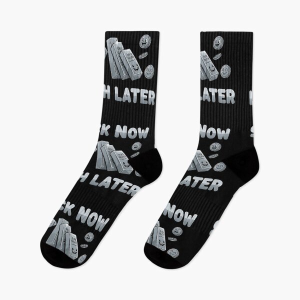 Item preview, stack now laugh later silver stacker humor designed and sold by ArtDesignTp.