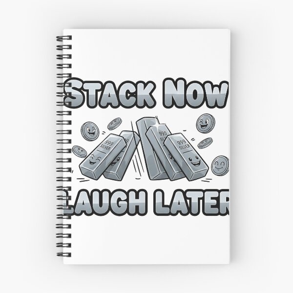 Item preview, stack now laugh later silver stacker humor designed and sold by ArtDesignTp.