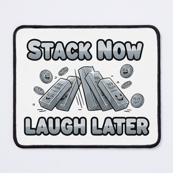 Item preview, stack now laugh later silver stacker humor designed and sold by ArtDesignTp.
