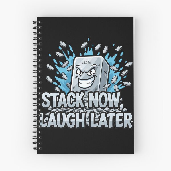 Item preview, funny stack now laugh later silver bullion art designed and sold by ArtDesignTp.