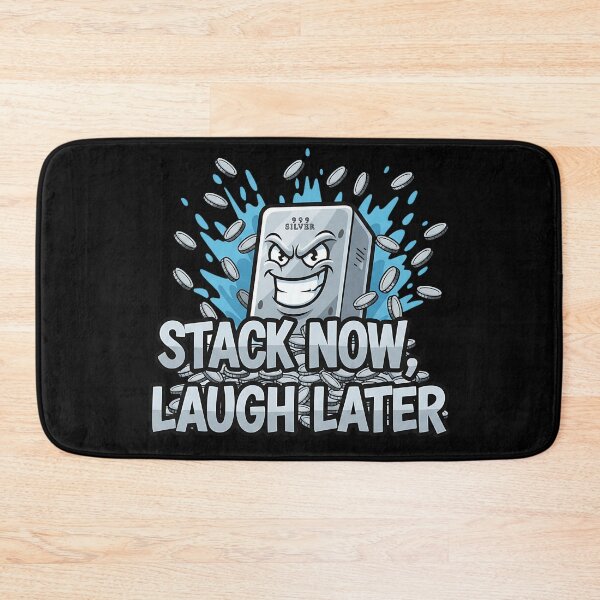 Item preview, funny stack now laugh later silver bullion art designed and sold by ArtDesignTp.