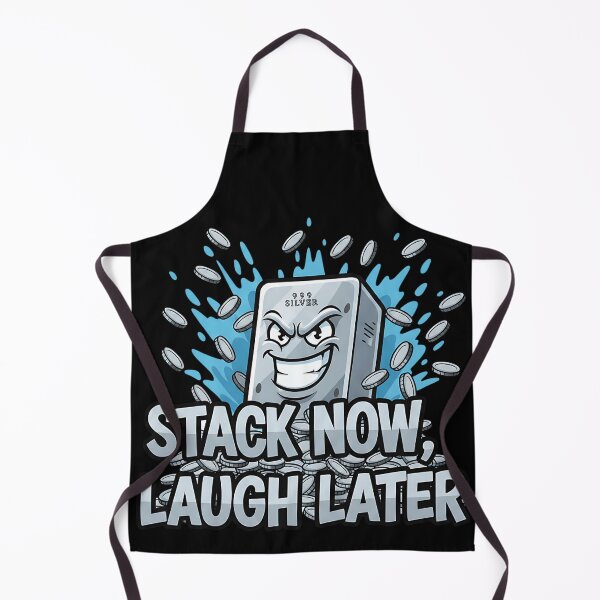 Item preview, funny stack now laugh later silver bullion art designed and sold by ArtDesignTp.