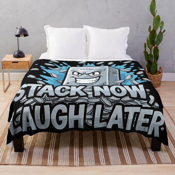 Item preview, funny stack now laugh later silver bullion art designed and sold by ArtDesignTp.