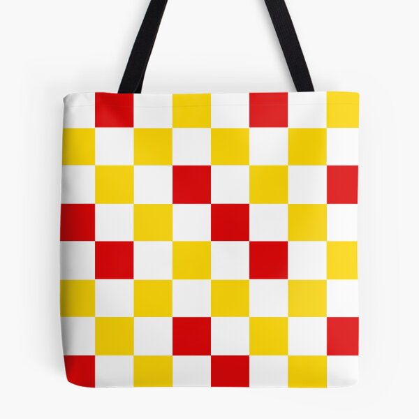 Item preview, Red White Yellow Checkered Pattern Design  designed and sold by PatternTitan.