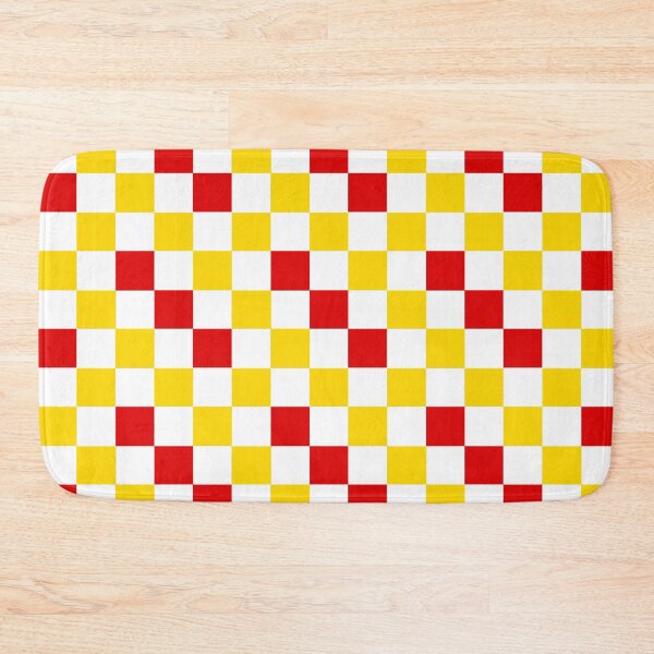 Item preview, Red White Yellow Checkered Pattern Design  designed and sold by PatternTitan.