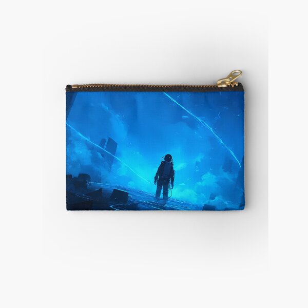 Item preview, Cobalt Horizon Explorer – Blue Anime Astronaut Solitude designed and sold by NeonHorizon Studio.