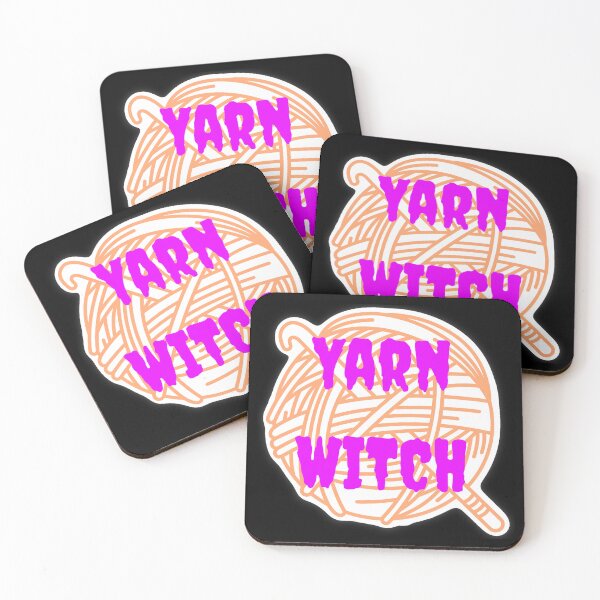 Item preview, Yarn Witch Sticker – Pastel Witchy Knitting Design designed and sold by ArtyWares.