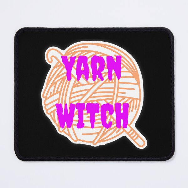 Item preview, Yarn Witch Sticker – Pastel Witchy Knitting Design designed and sold by ArtyWares.