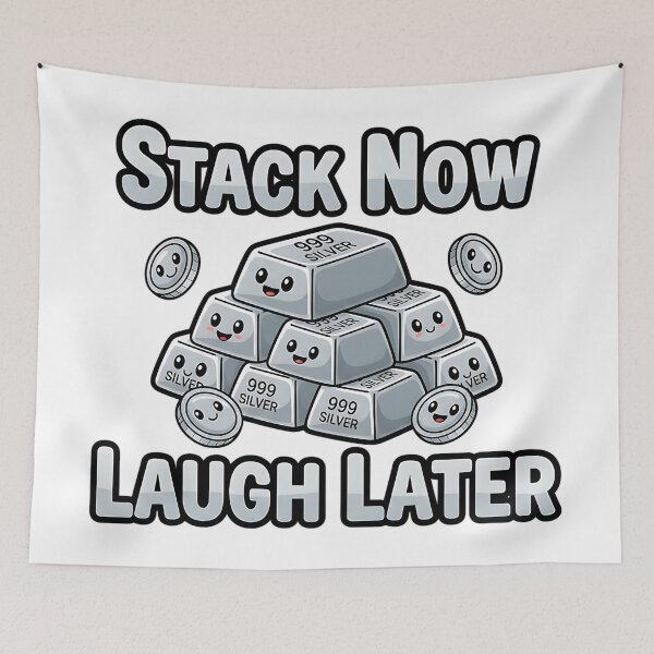 Item preview, stack now laugh later metal stacking humor designed and sold by ArtDesignTp.