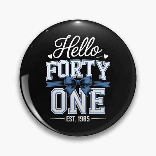 Item preview, Hello Forty One Est 1985 41st Birthday Bow designed and sold by AmazingViews.