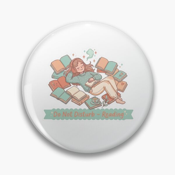 Item preview, Do Not Disturb Reading – Cozy Reader Aesthetic BookTok Book Lover Illustration designed and sold by SirensSageStone.