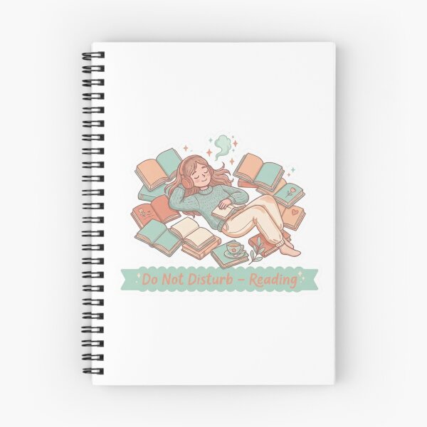 Item preview, Do Not Disturb Reading – Cozy Reader Aesthetic BookTok Book Lover Illustration designed and sold by SirensSageStone.