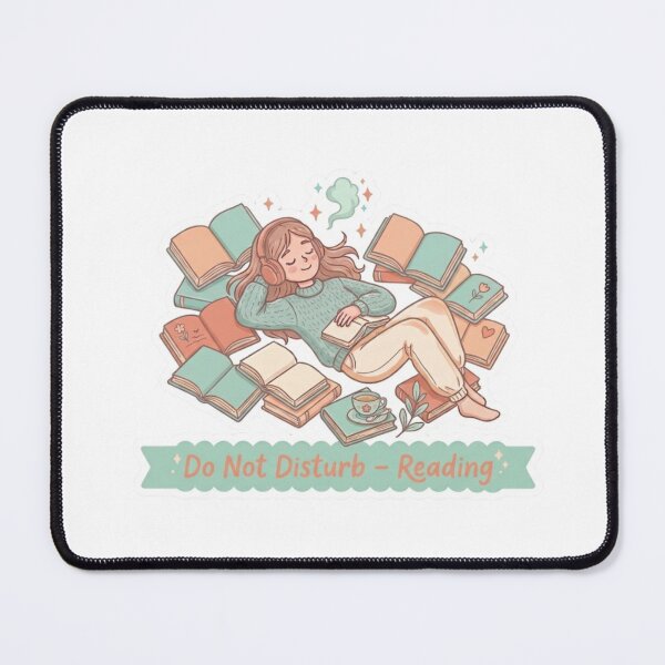 Item preview, Do Not Disturb Reading – Cozy Reader Aesthetic BookTok Book Lover Illustration designed and sold by SirensSageStone.