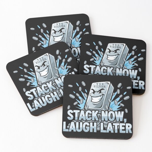Item preview, funny silver stacking stack now laugh later designed and sold by ArtDesignTp.