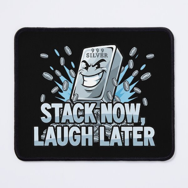 Item preview, funny silver stacking stack now laugh later designed and sold by ArtDesignTp.