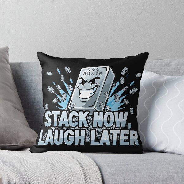 Item preview, funny silver stacking stack now laugh later designed and sold by ArtDesignTp.