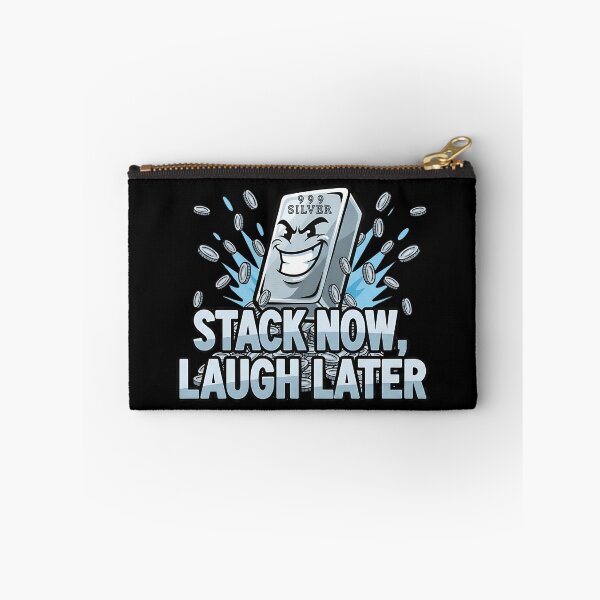 Item preview, funny silver stacking stack now laugh later designed and sold by ArtDesignTp.