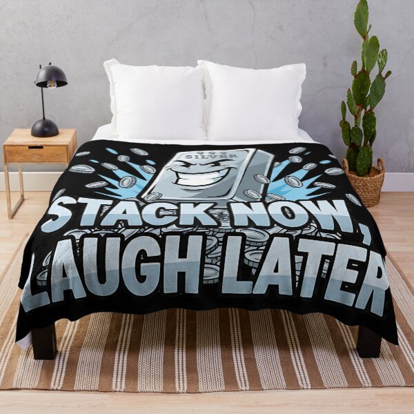 Item preview, funny silver stacking stack now laugh later designed and sold by ArtDesignTp.