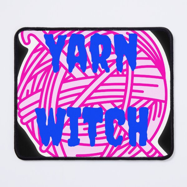 Item preview, Yarn Witch Sticker – Neon Yarn Knitting Design designed and sold by ArtyWares.
