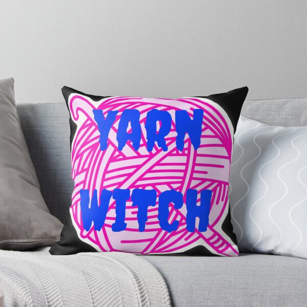 Item preview, Yarn Witch Sticker – Neon Yarn Knitting Design designed and sold by ArtyWares.