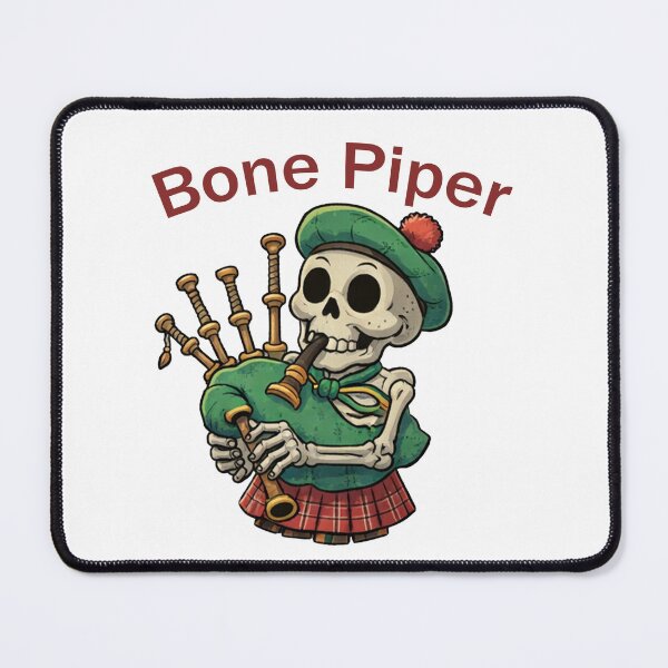 Item preview, Bone Piper - Funny Skeleton Playing Bagpipes Art designed and sold by Original-Vibes.