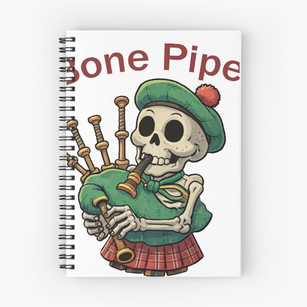Item preview, Bone Piper - Funny Skeleton Playing Bagpipes Art designed and sold by Original-Vibes.