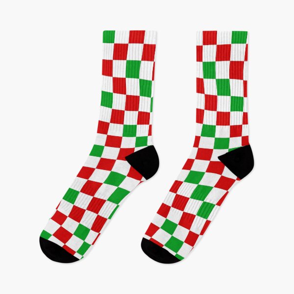 Item preview, Red White Green Checkered Pattern Design  designed and sold by PatternTitan.