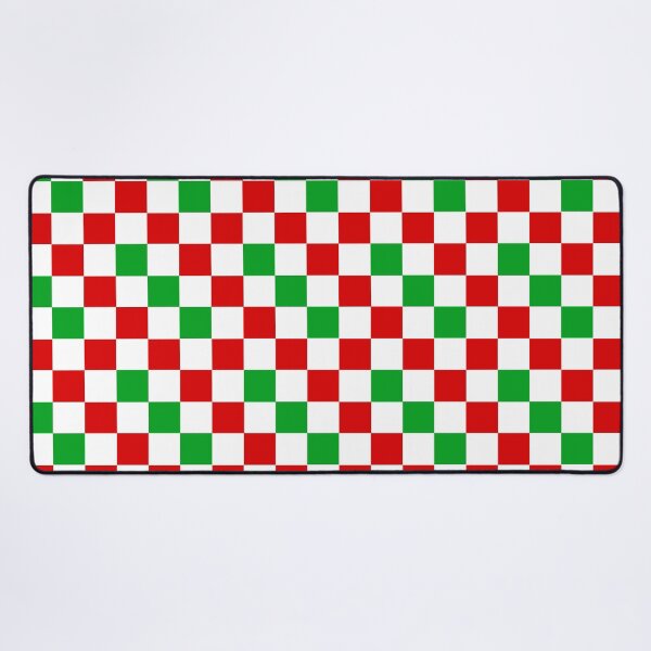 Item preview, Red White Green Checkered Pattern Design  designed and sold by PatternTitan.