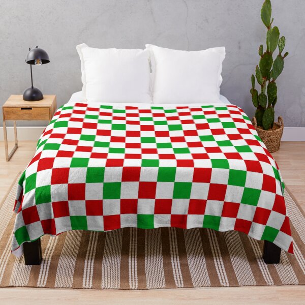Item preview, Red White Green Checkered Pattern Design designed and sold by PatternTitan.