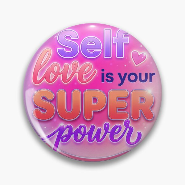 Item preview, "Self Love is Your SUPER Power" – Bold Gradient Self-Empowerment Motivational Sticker designed and sold by ARTCREATESHOP.
