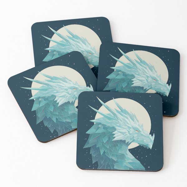 Item preview, Moonlit Crystal Dragon – Ice Shard Anime Profile designed and sold by NeonHorizon Studio.