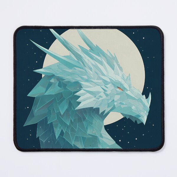 Item preview, Moonlit Crystal Dragon – Ice Shard Anime Profile designed and sold by NeonHorizon Studio.